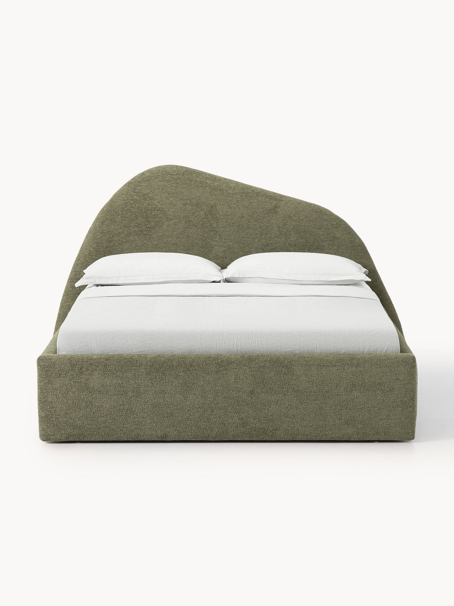Garvano Upholstered Bed in Bouclé