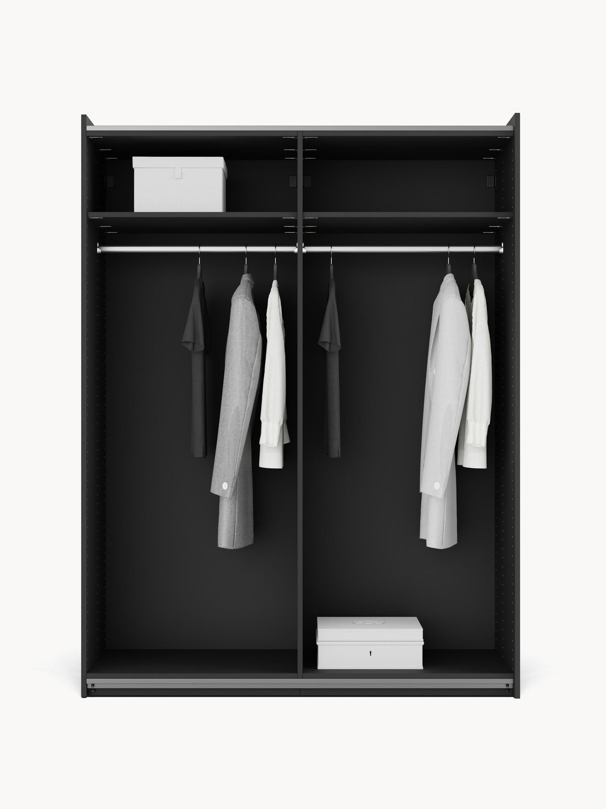 Lenvenno Modular Sliding-Door Wardrobe, 150 cm Wide, in Various Sizes