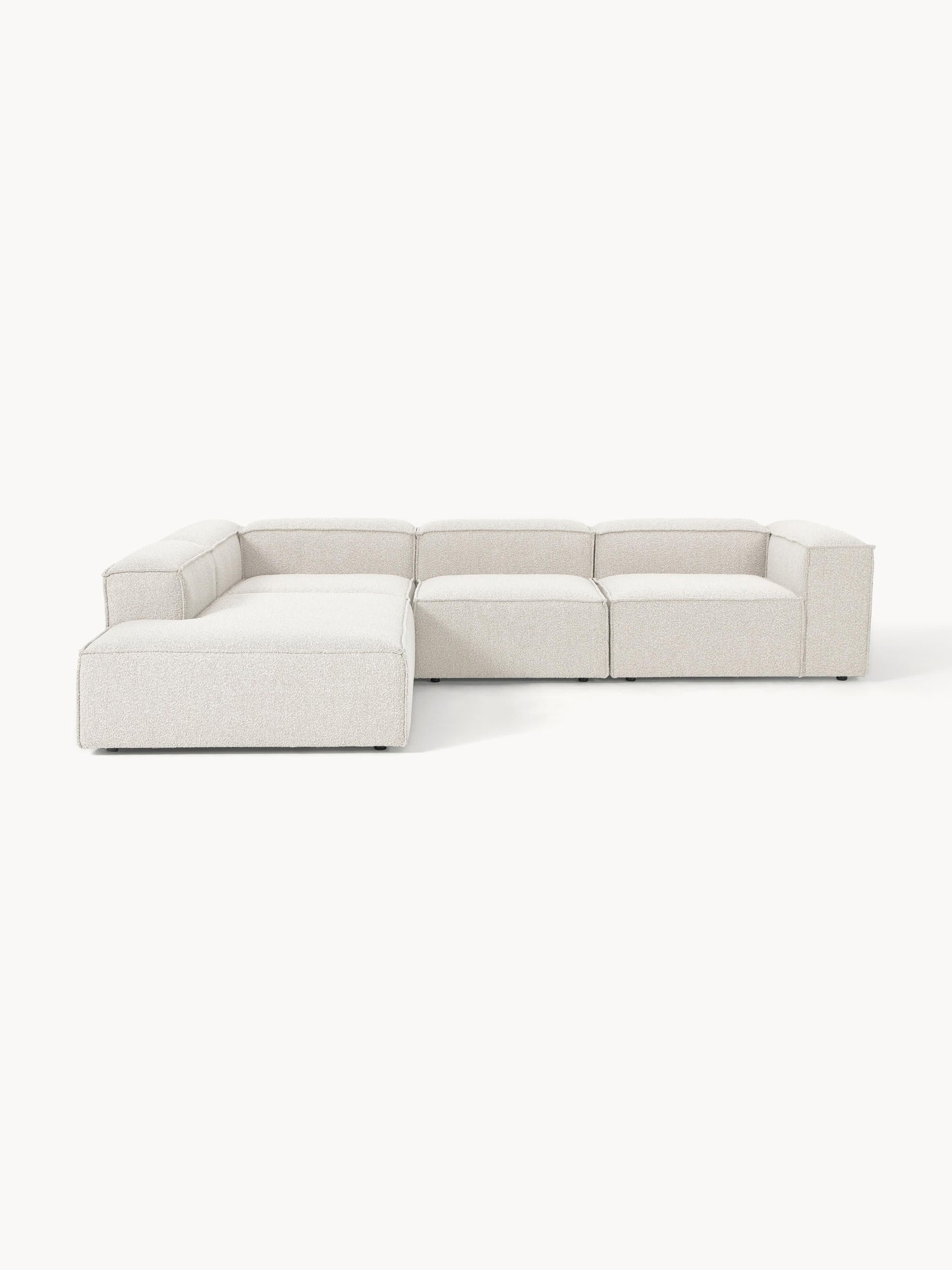 Lenzaro Modular XL Bouclé Corner Sofa (4-Seater)