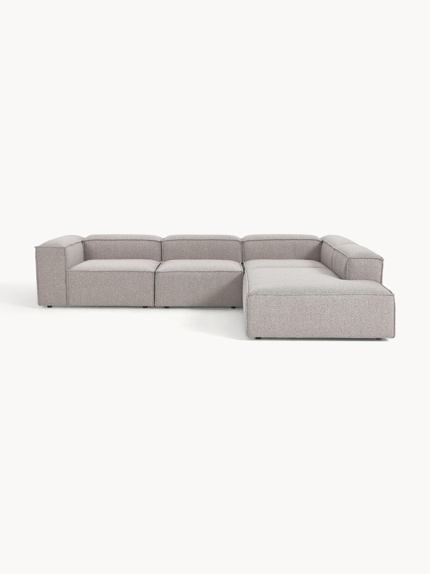 Lenzaro Modular XL Bouclé Corner Sofa (4-Seater)