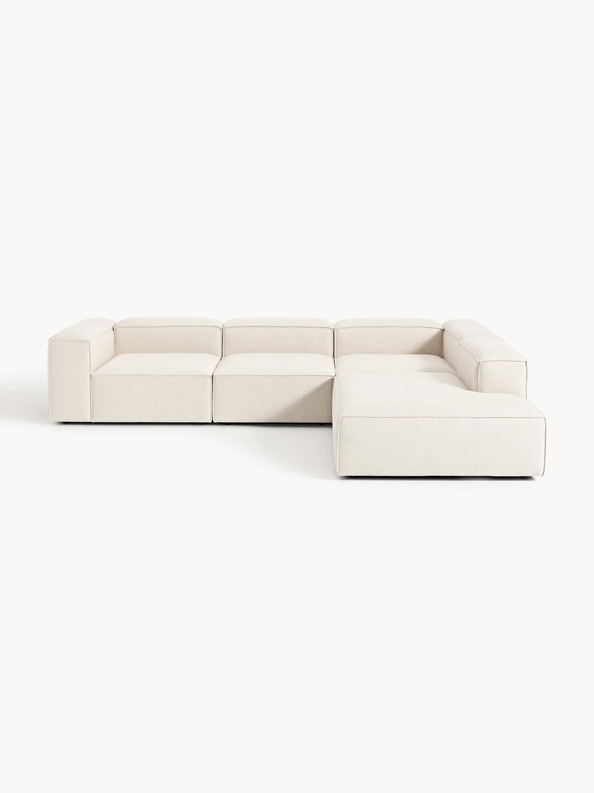 Lenzaro Modular XL Corner Sofa (4-Seater) in Linen Blend