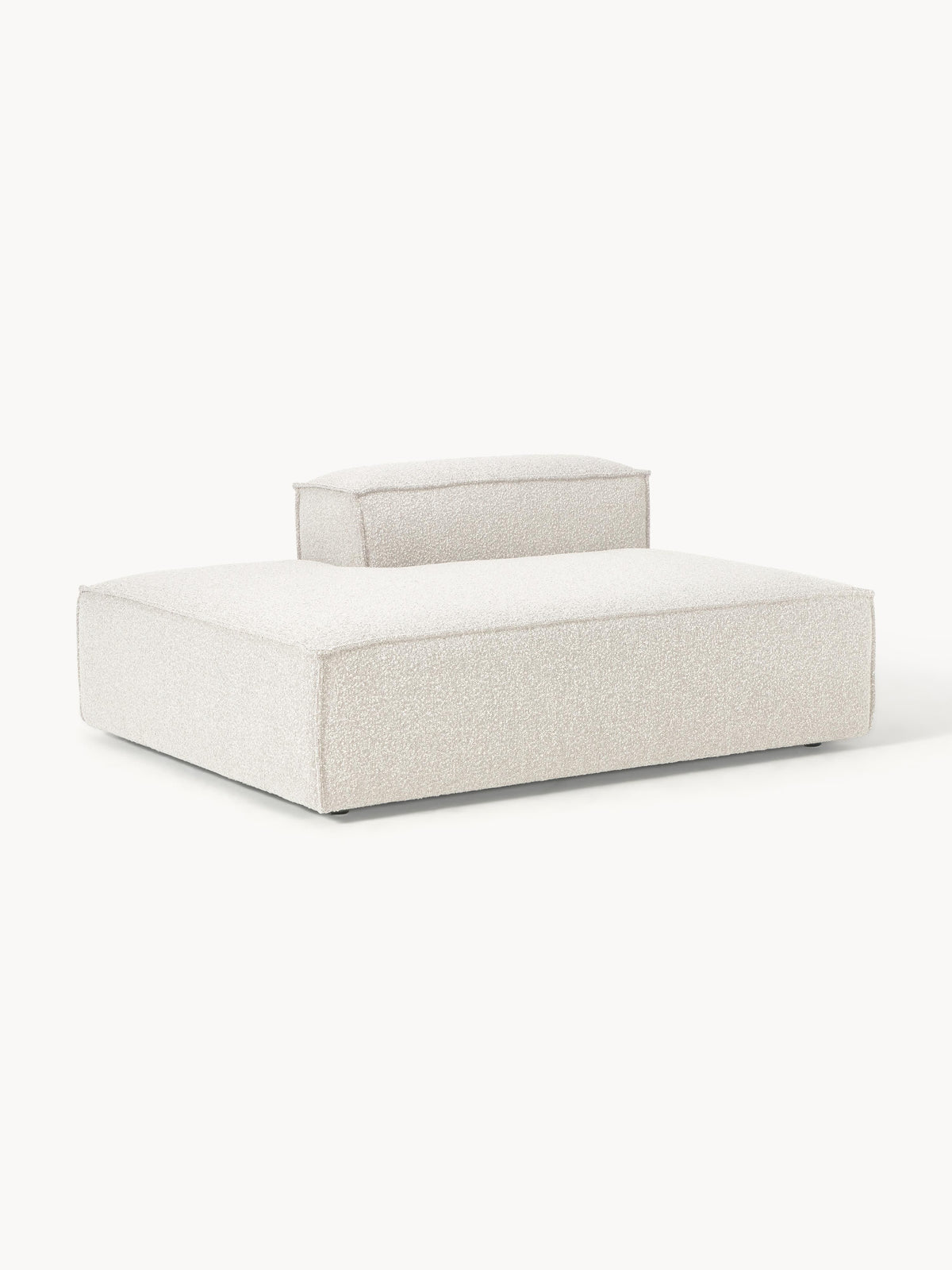 Lenzaro Ottoman Module in Bouclé