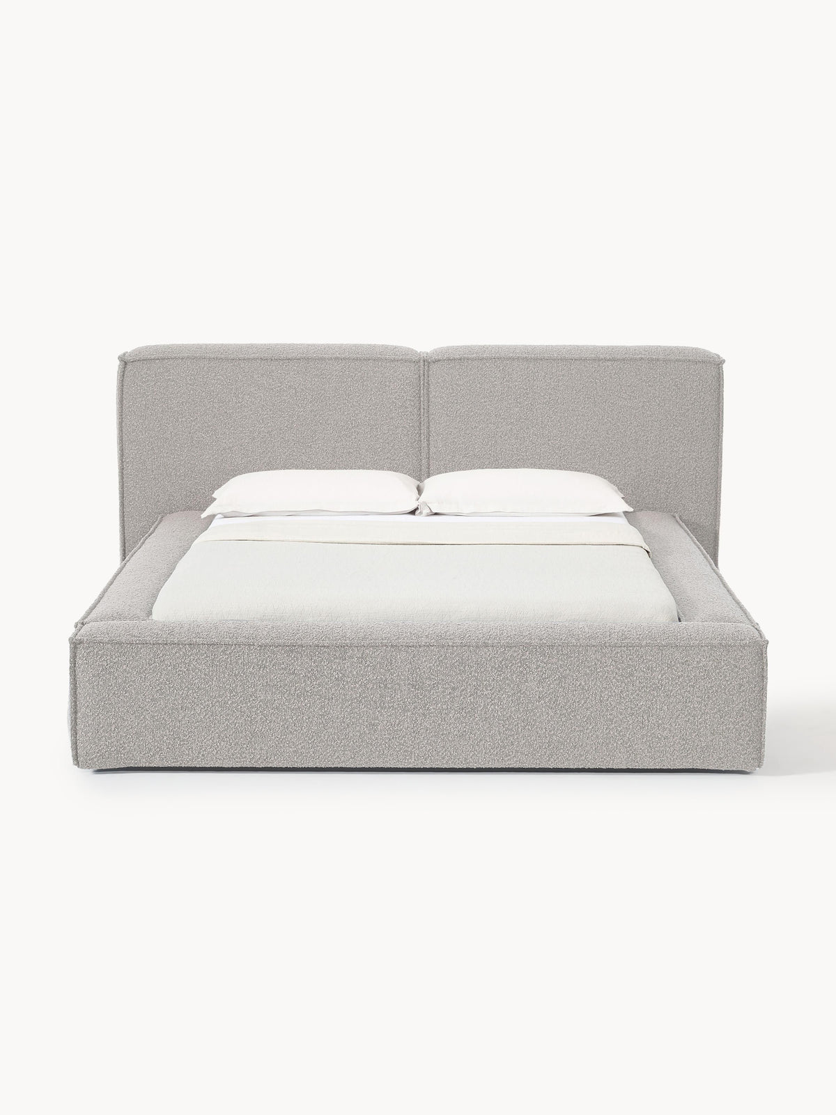 Lenzaro Upholstered Bed in Bouclé