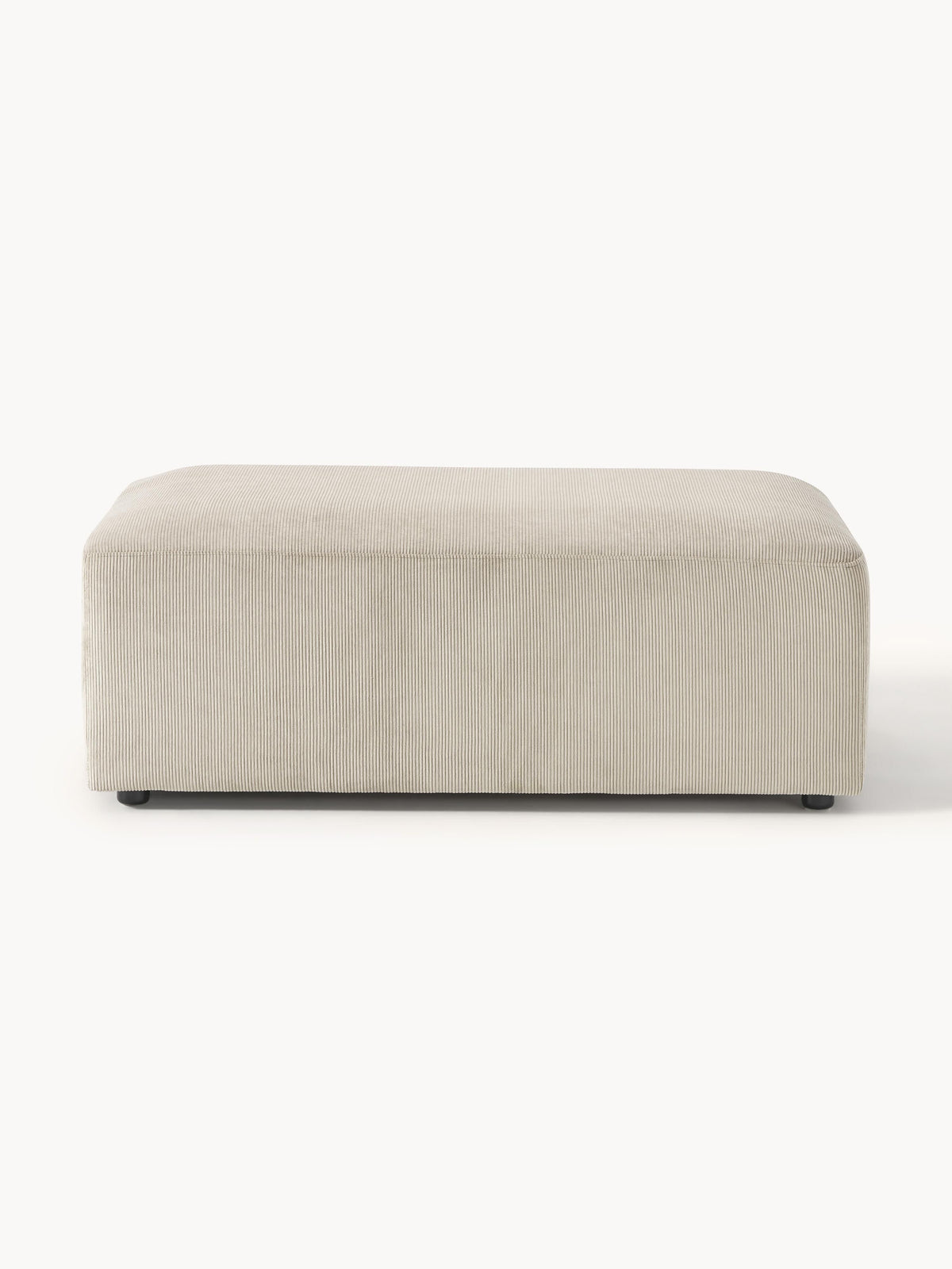 Melbrina XL Ottoman in Corduroy, W 116 x D 72 cm