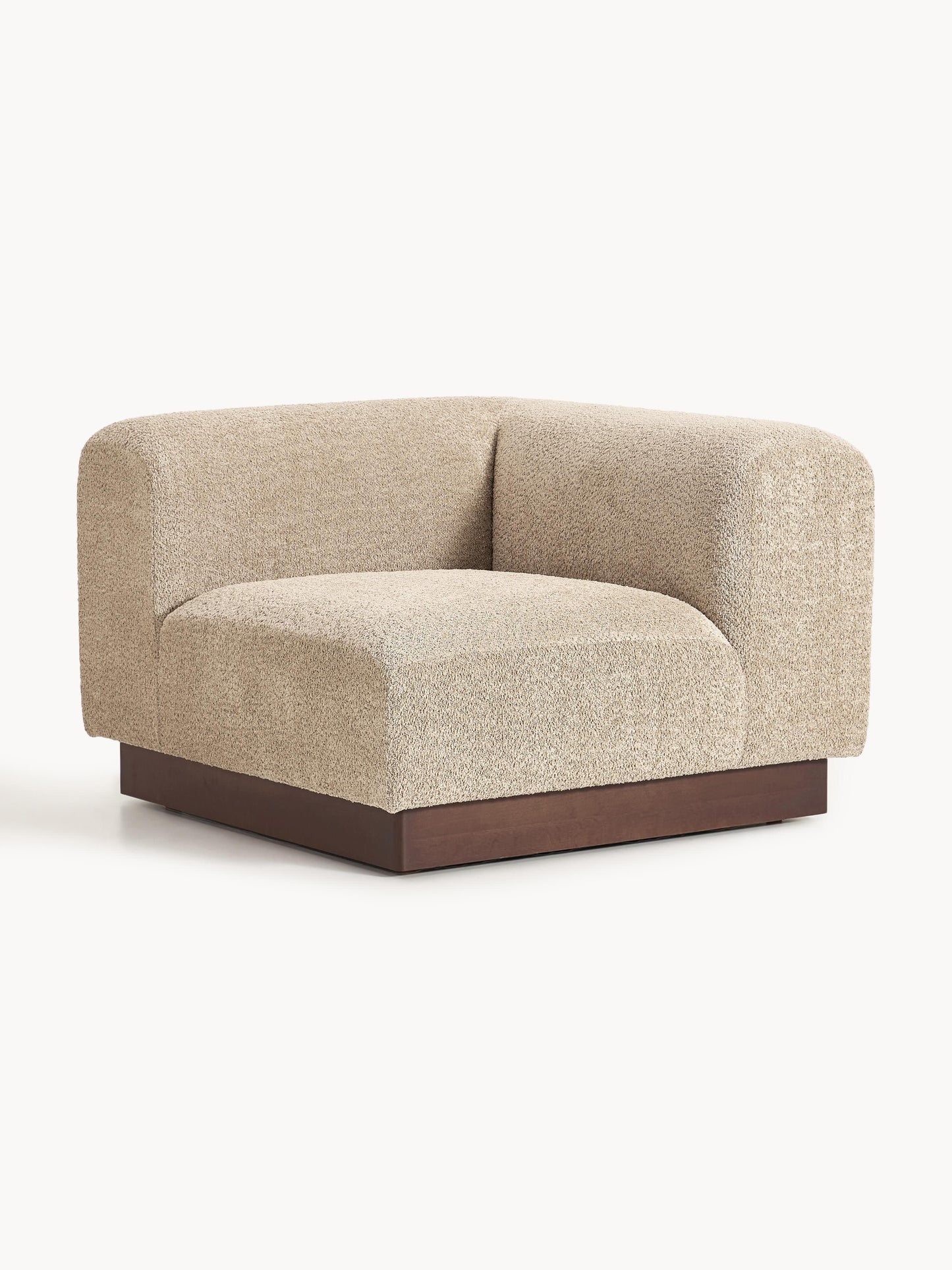 Natfia Teddy Bouclé Corner Module