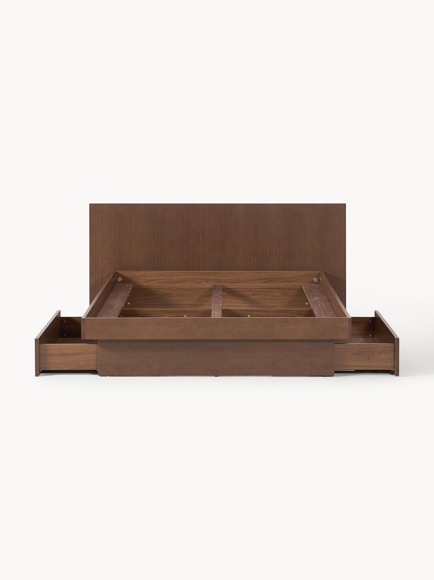 Satalvo Wooden Bed with Headboard and Drawers