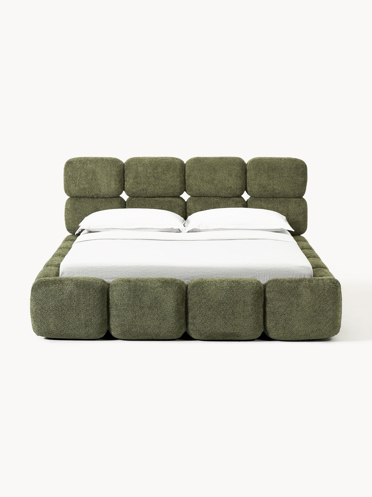 Taylenza Teddy Bouclé Upholstered Bed