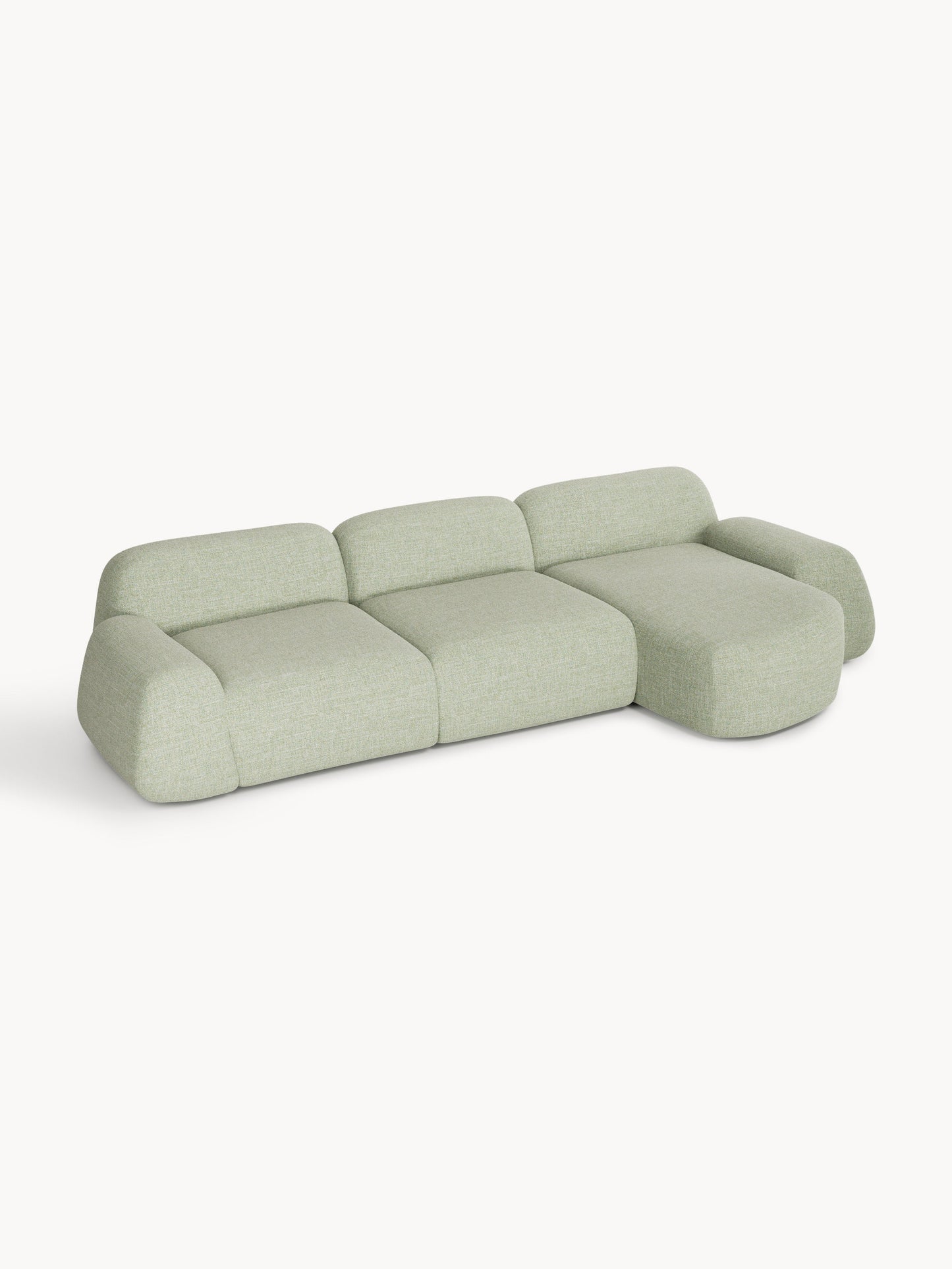 Wolzania Modular Corner Sofa (4-Seater) in Bouclé
