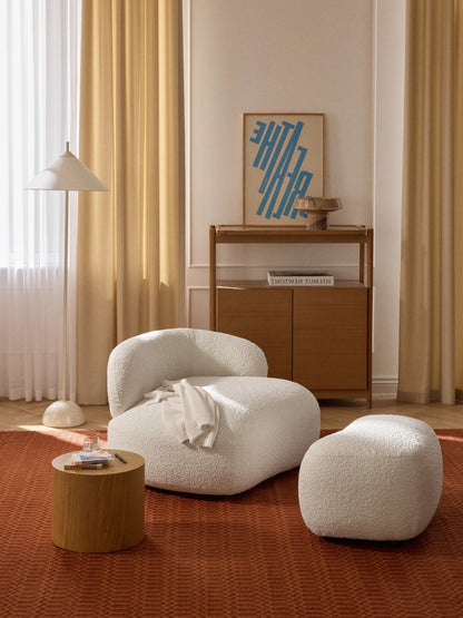 Albiana Lounge Chair in Bouclé