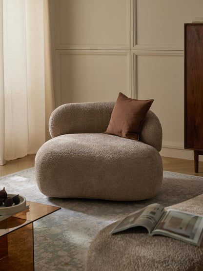 Albiana Teddy Bouclé Lounge Chair
