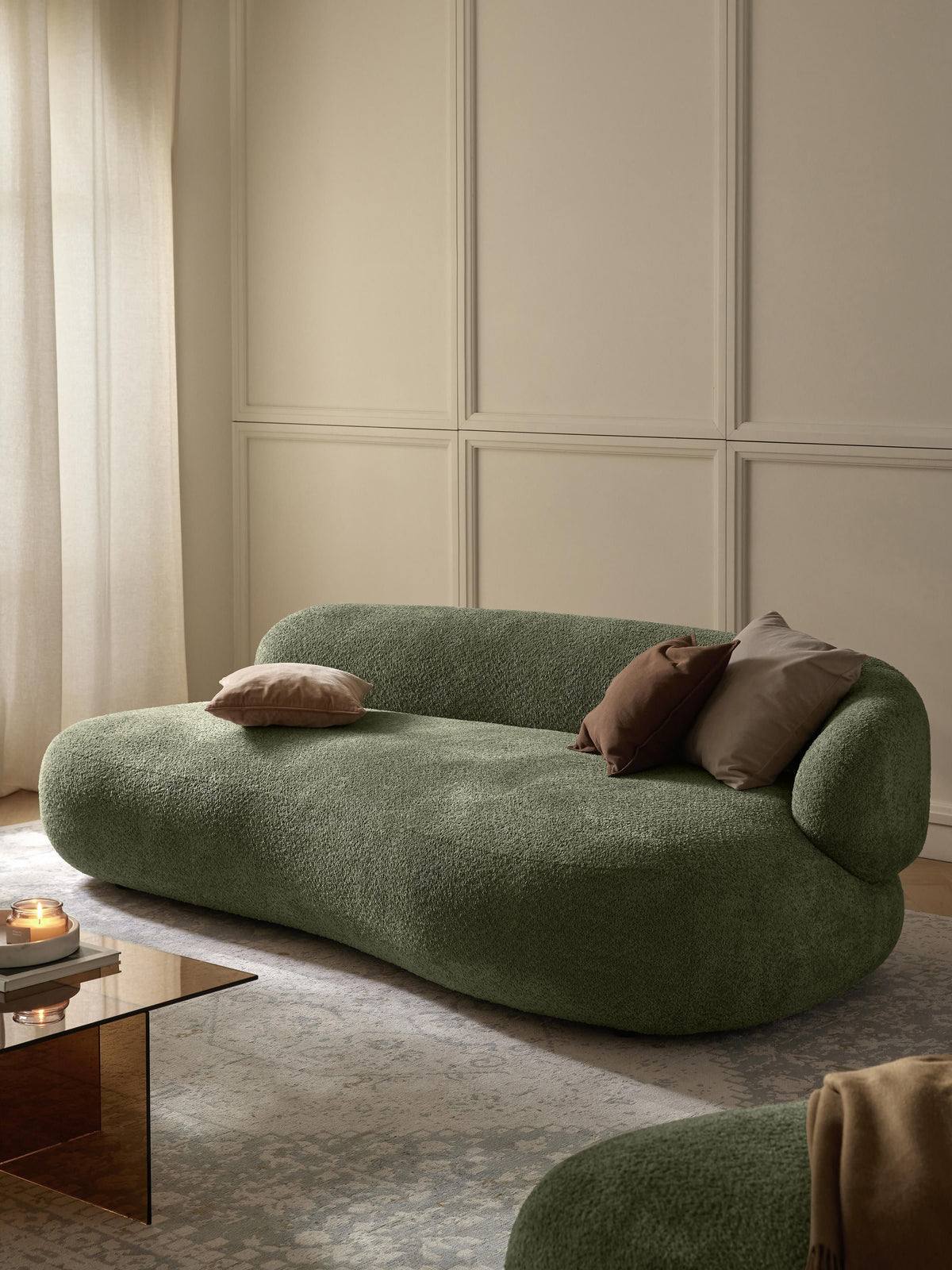 Albiana Teddy Bouclé Sofa (3-Seater)