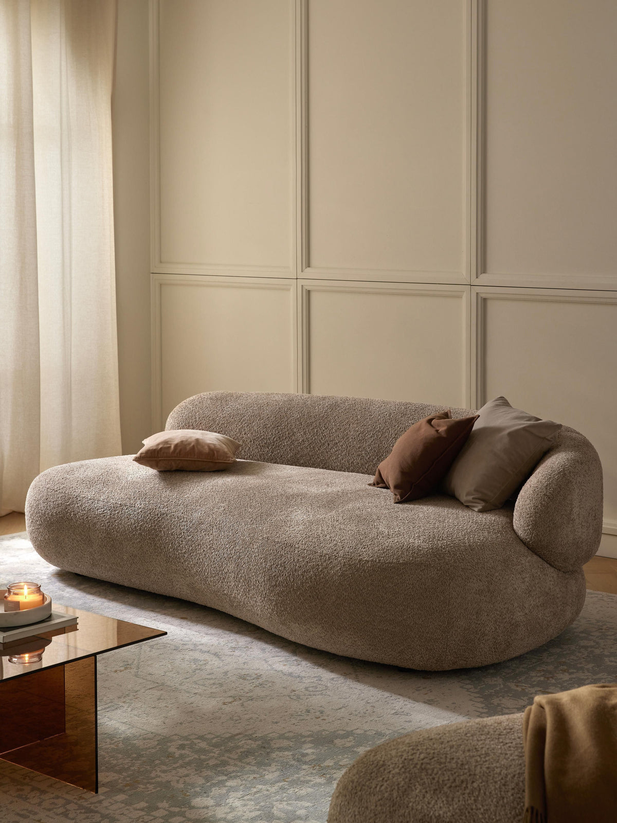 Albiana Teddy Bouclé Sofa (3-Seater)