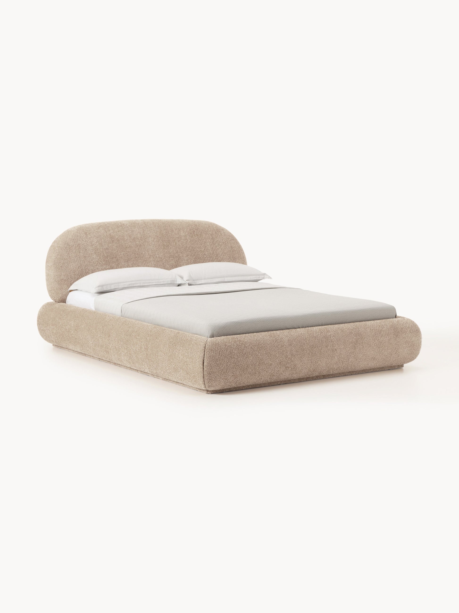 Albiana Teddy Bouclé Upholstered Bed