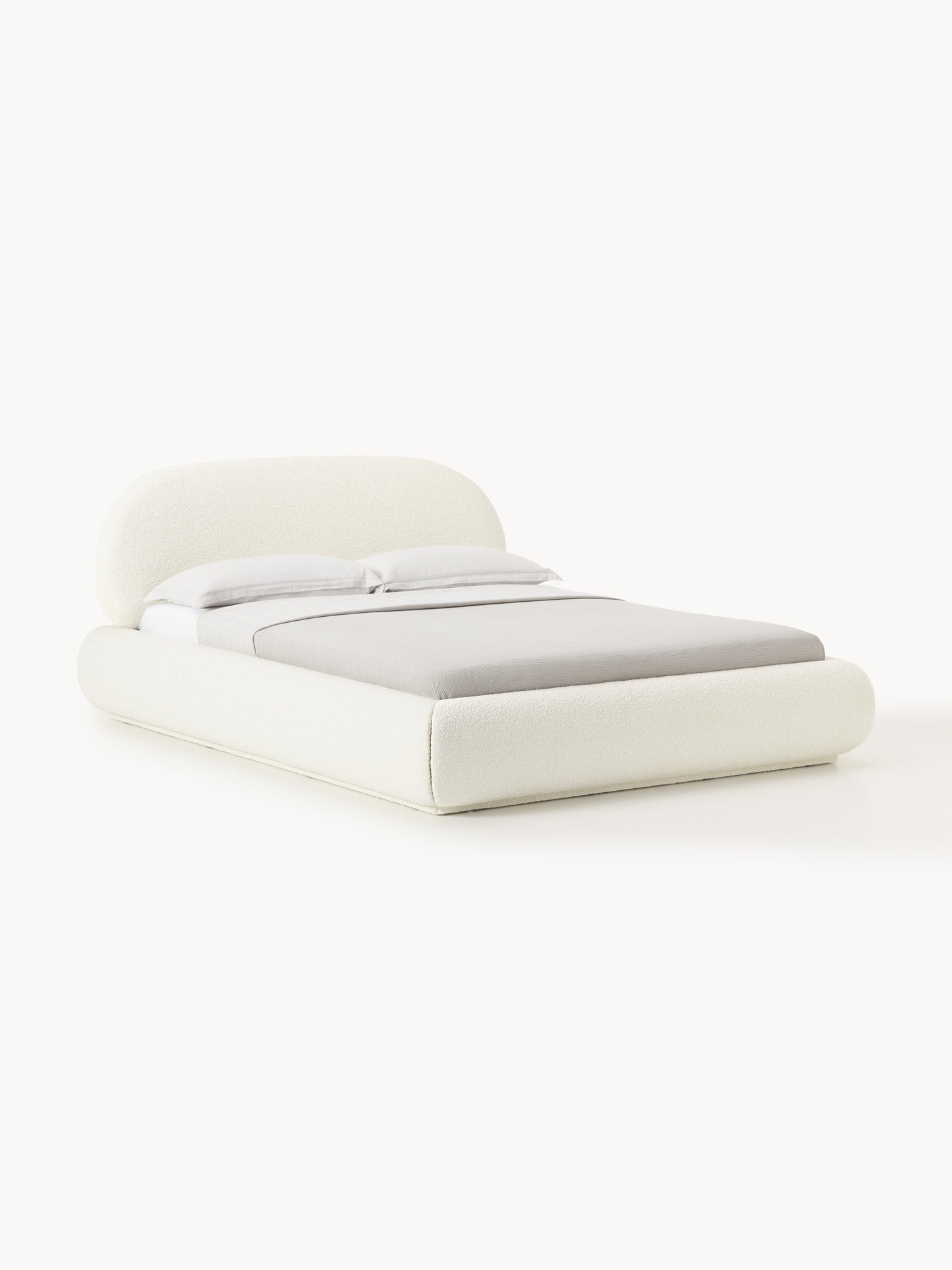 Albiana Upholstered Bed in Bouclé