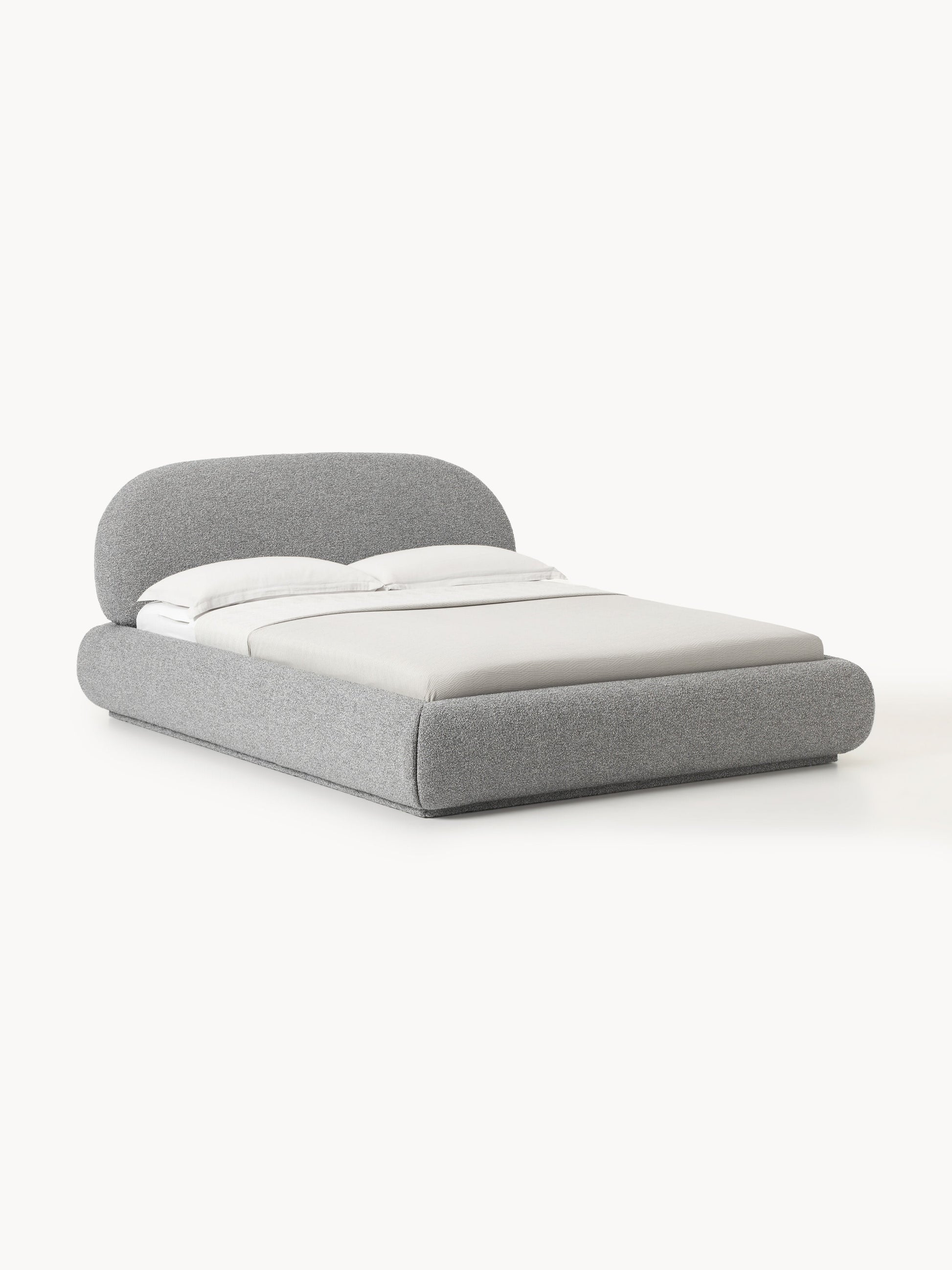 Albiana Upholstered Bed in Bouclé