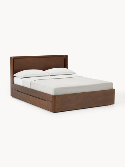 Alvita Wooden Bed with Drawers