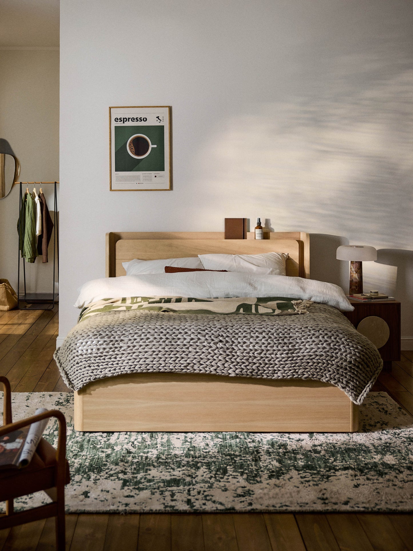 Alvita Wooden Bed with Drawers