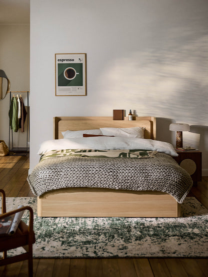 Alvita Wooden Bed with Drawers