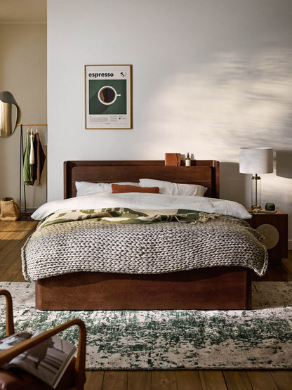 Alvita Wooden Bed with Drawers