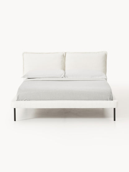Amelfia Teddy Bouclé Upholstered Bed