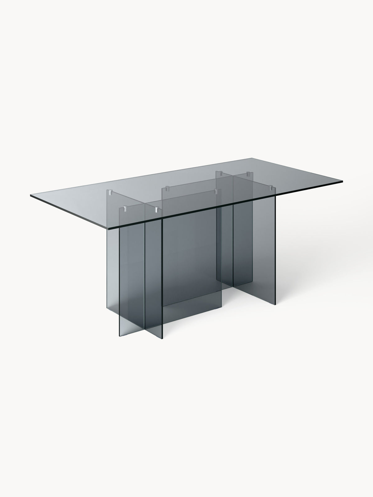 Anoudie Dining Table in Glass, 180 x 90 cm