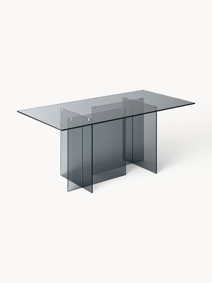Anoudie Dining Table in Glass, 180 x 90 cm