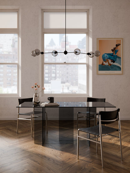 Anoudie Dining Table in Glass, 180 x 90 cm