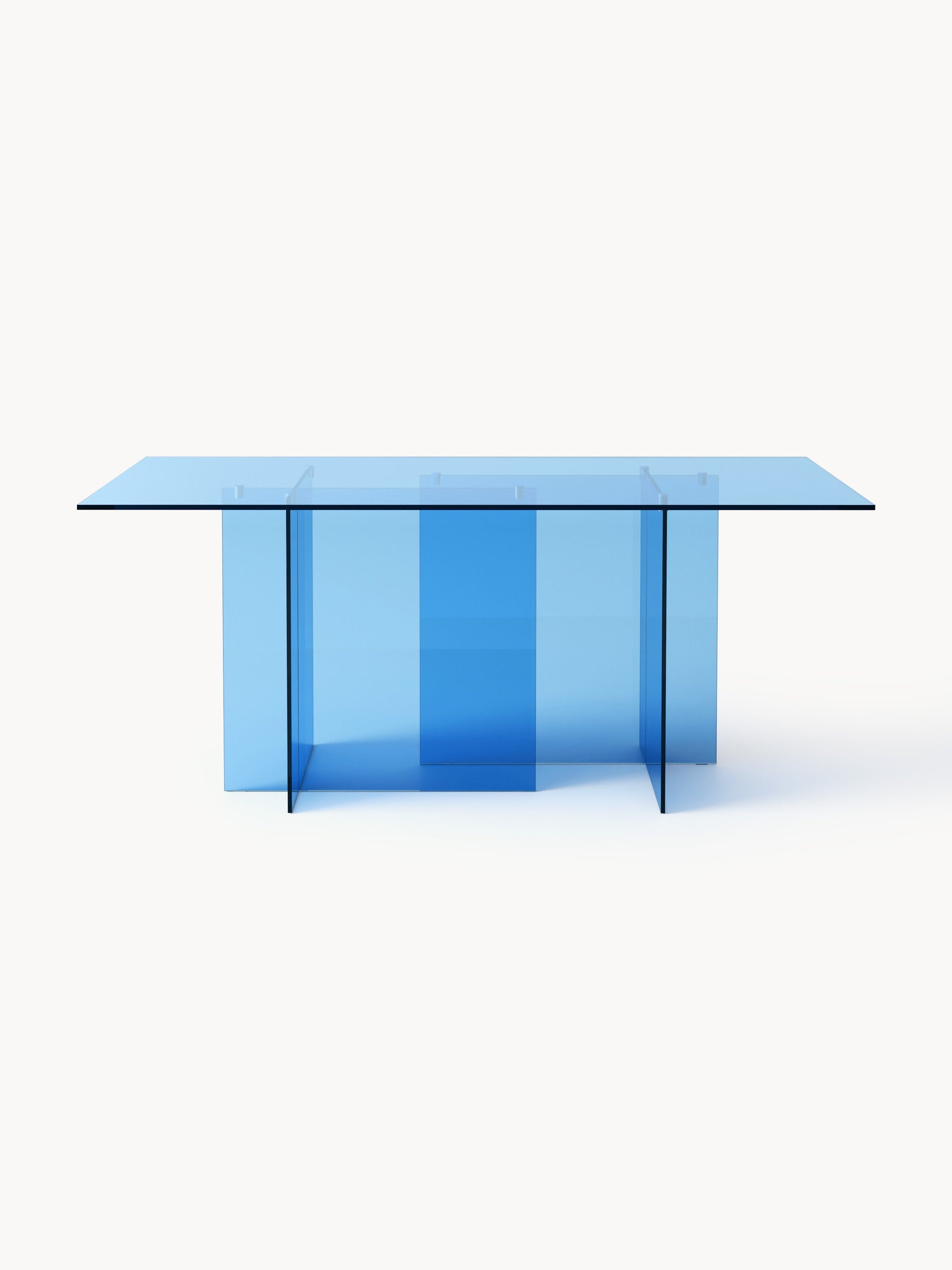 Anoudie Dining Table in Glass, 180 x 90 cm