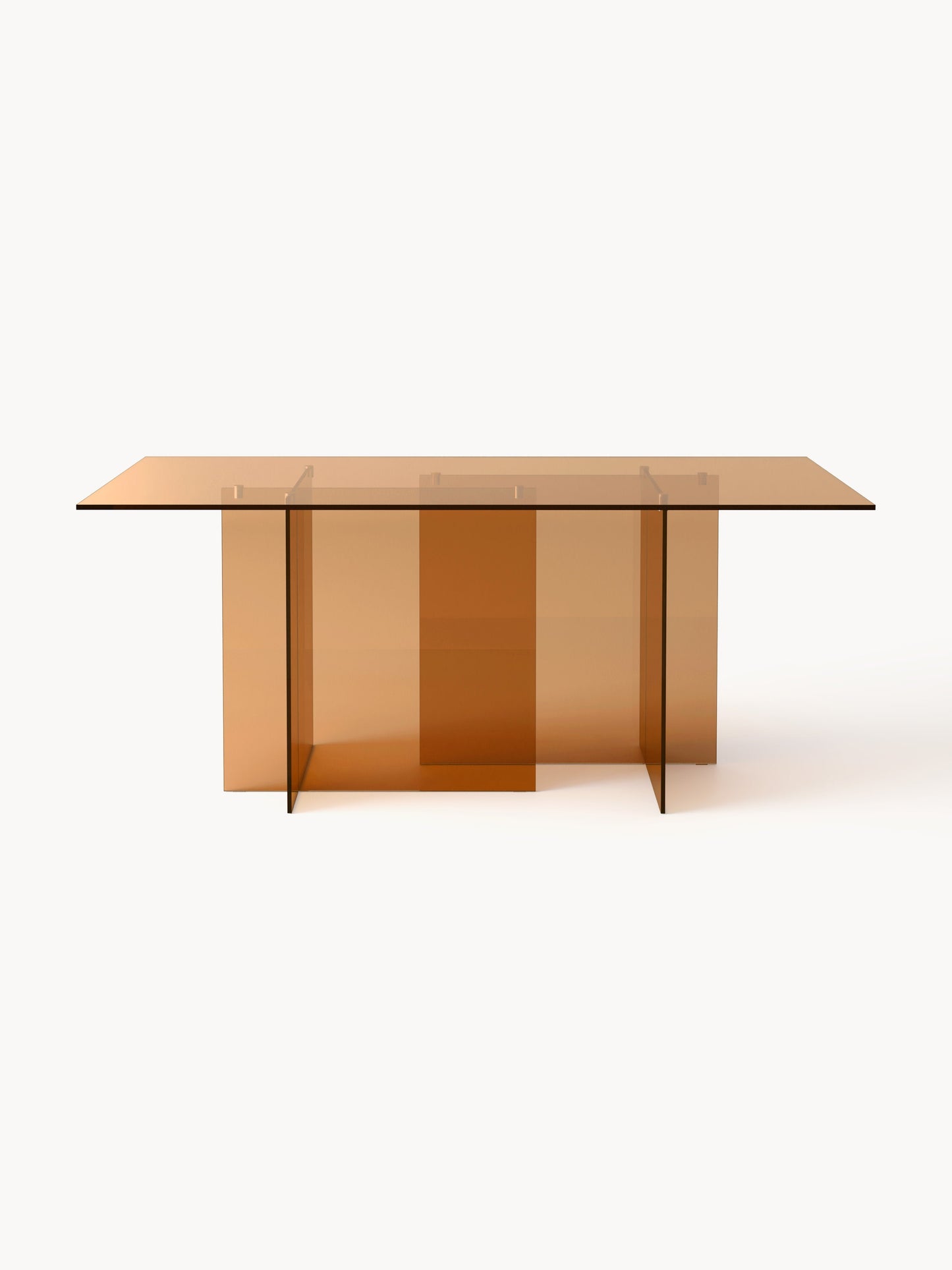 Anoudie Dining Table in Glass, 180 x 90 cm