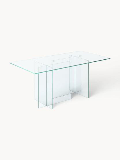 Anoudie Dining Table in Glass, 180 x 90 cm