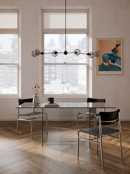 Anoudie Dining Table in Glass, 180 x 90 cm
