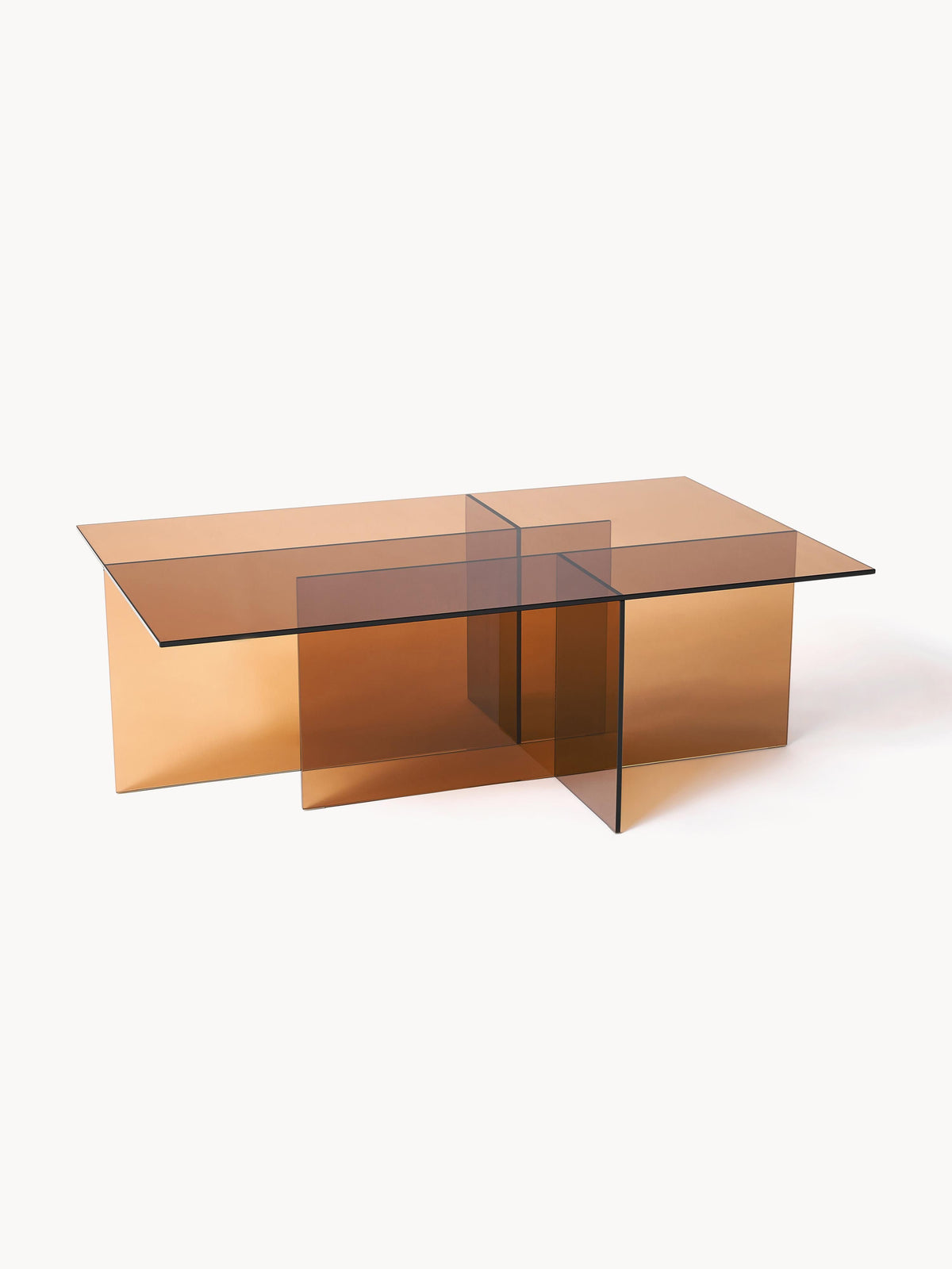 Anoudie Glass Coffee Table, W 102 cm