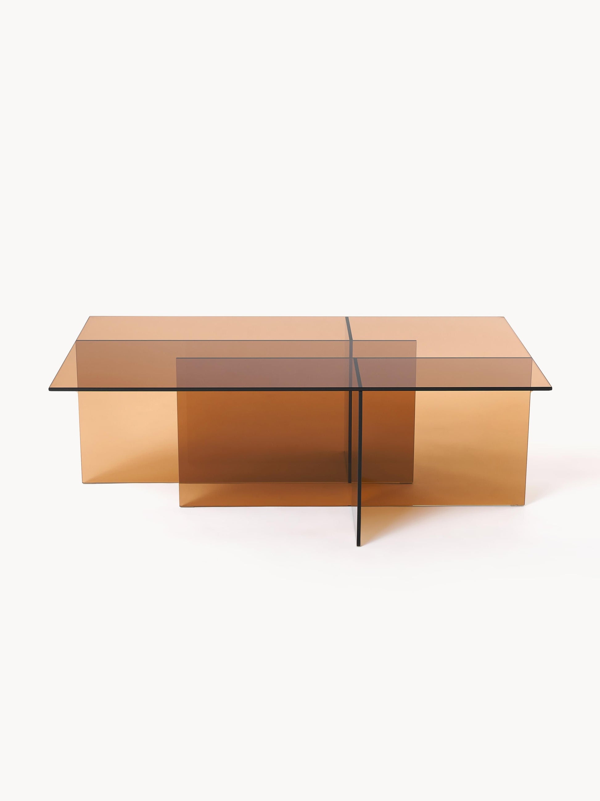 Anoudie Glass Coffee Table, W 102 cm