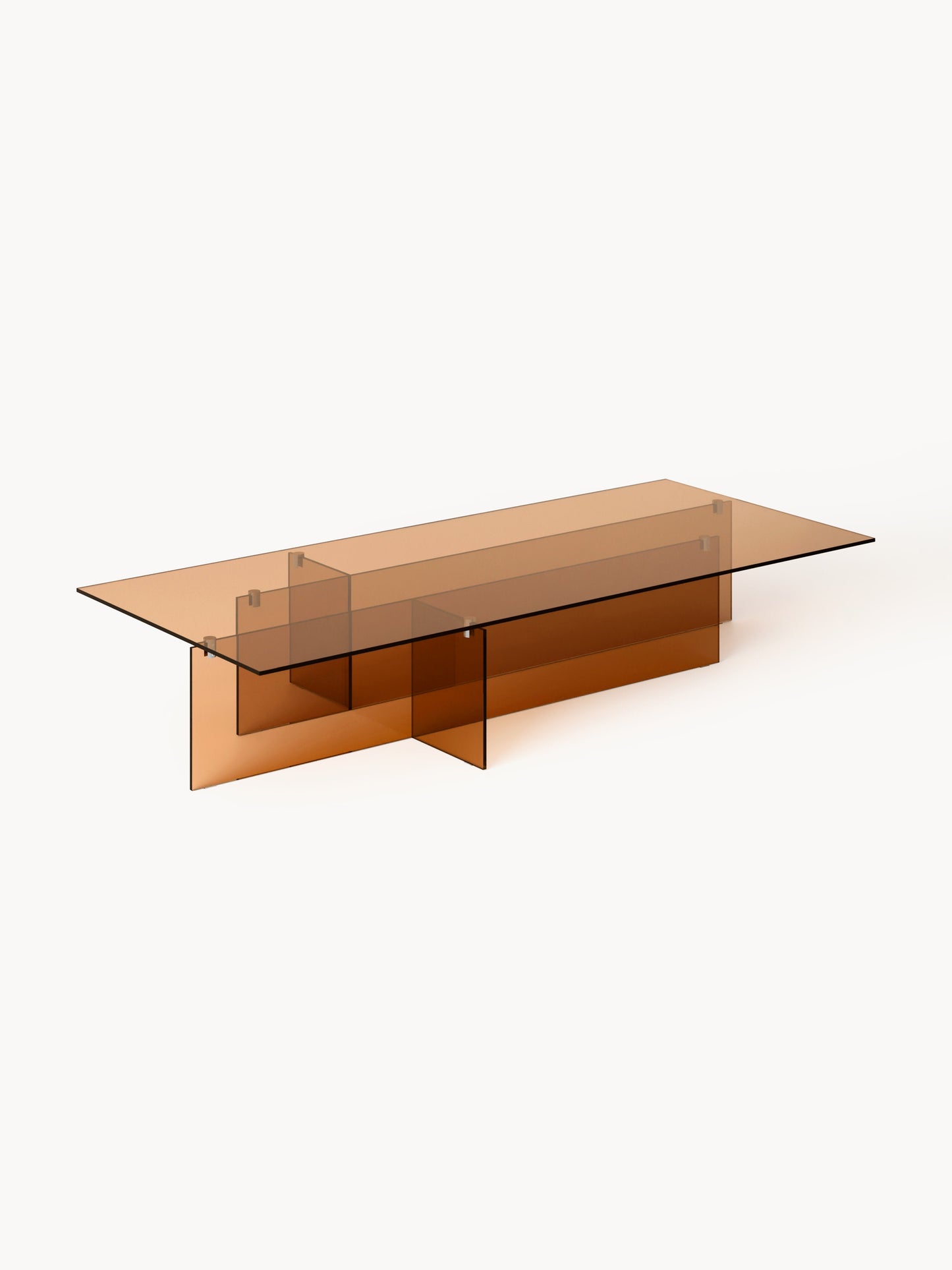 Anoudie Large Glass Coffee Table, W 160 cm