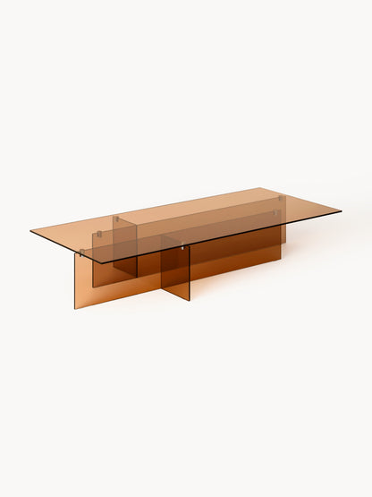 Anoudie Large Glass Coffee Table, W 160 cm