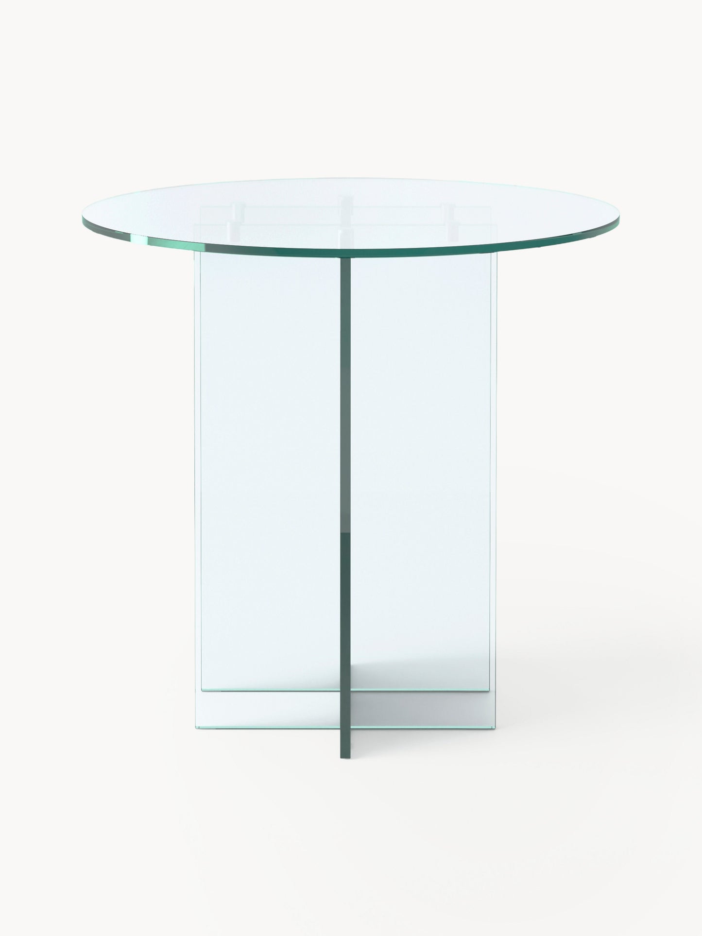 Anoudie Round Glass Dining Table, in Various Sizes