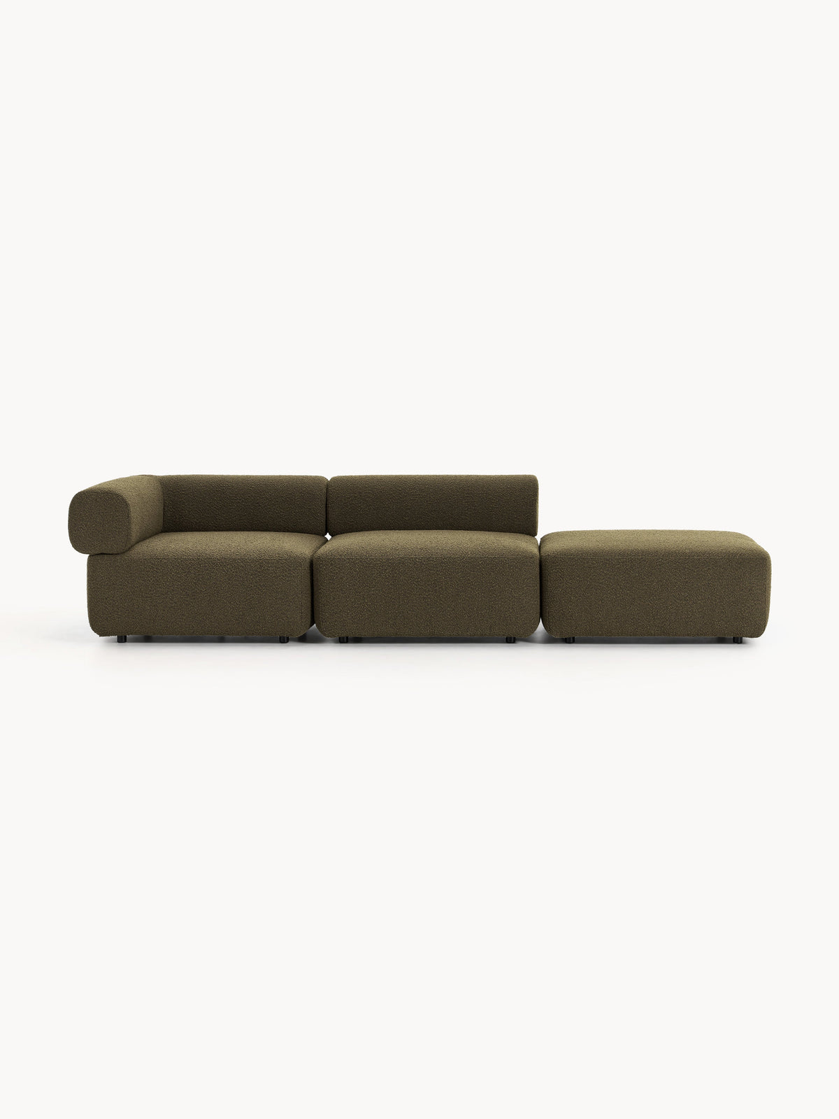 Antelis Modular Ottoman in Bouclé