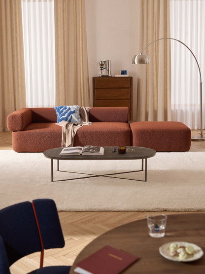 Antelis Modular Ottoman in Bouclé
