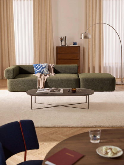 Antelis Modular Ottoman in Bouclé