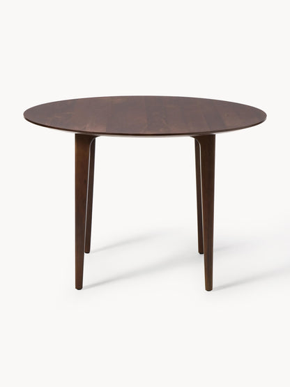 Archessi Round Dining Table in Mango Wood, Ø 110 cm