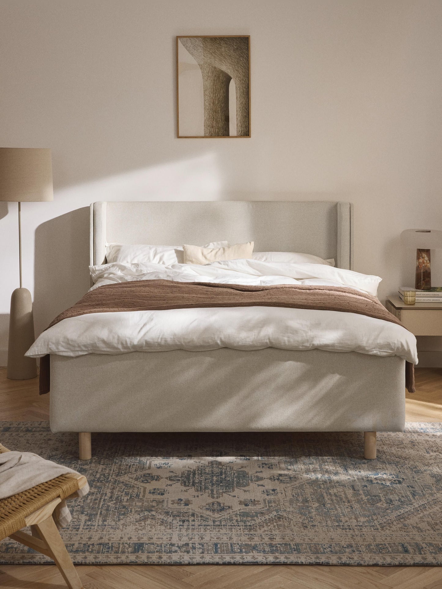 Archora Upholstered Bed with Drawers