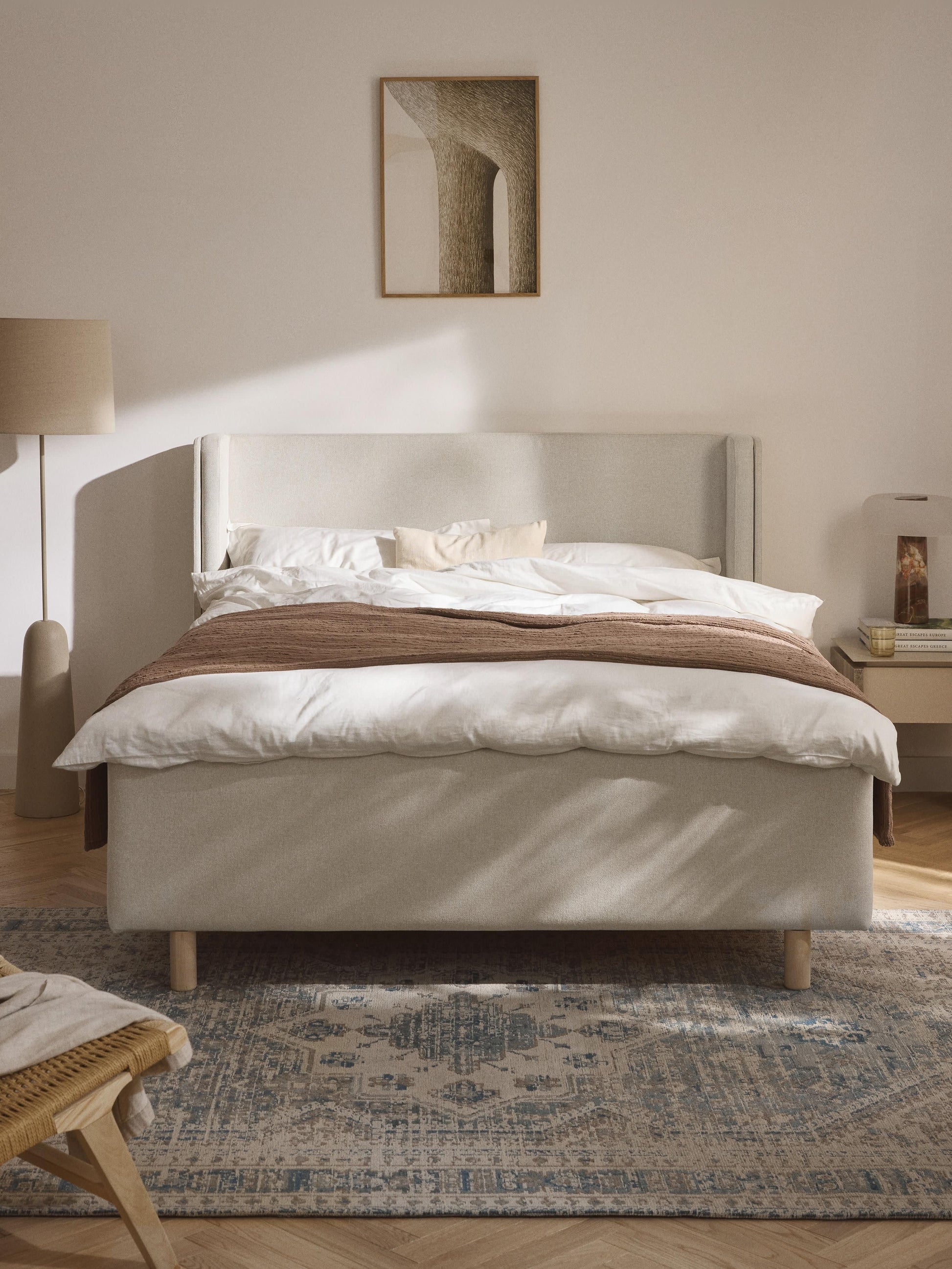 Archora Upholstered Bed with Drawers