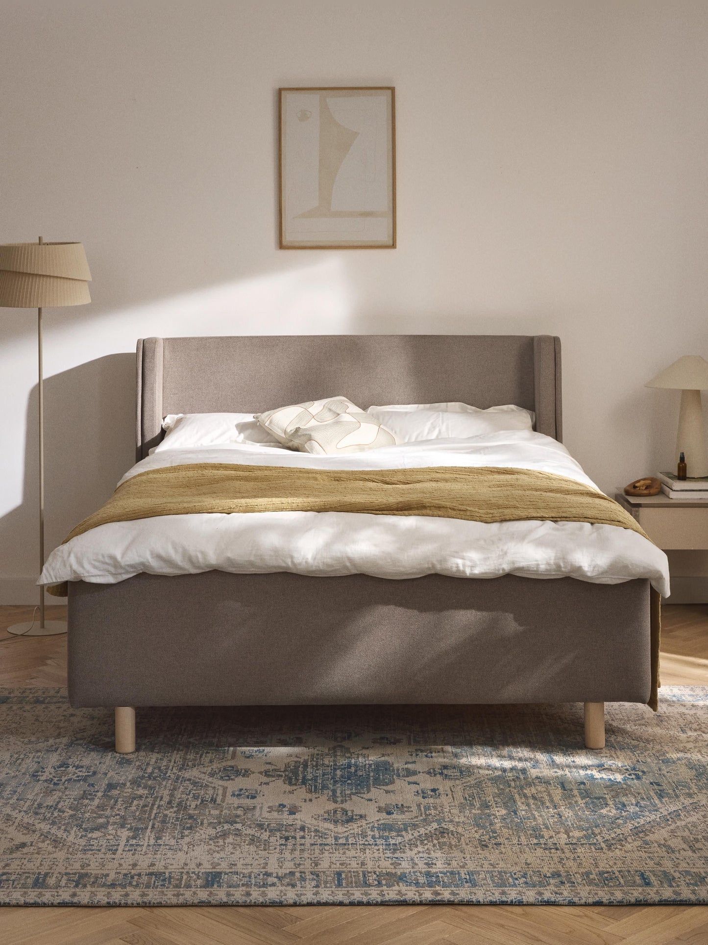 Archora Upholstered Bed with Drawers