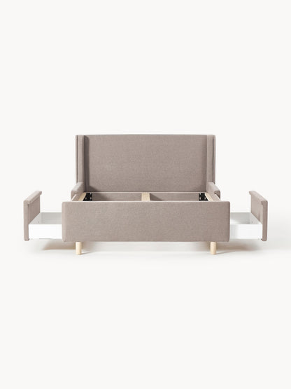 Archora Upholstered Bed with Drawers
