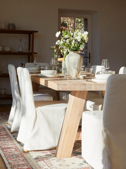 Ashino Dining Table in Oak, in Various Sizes