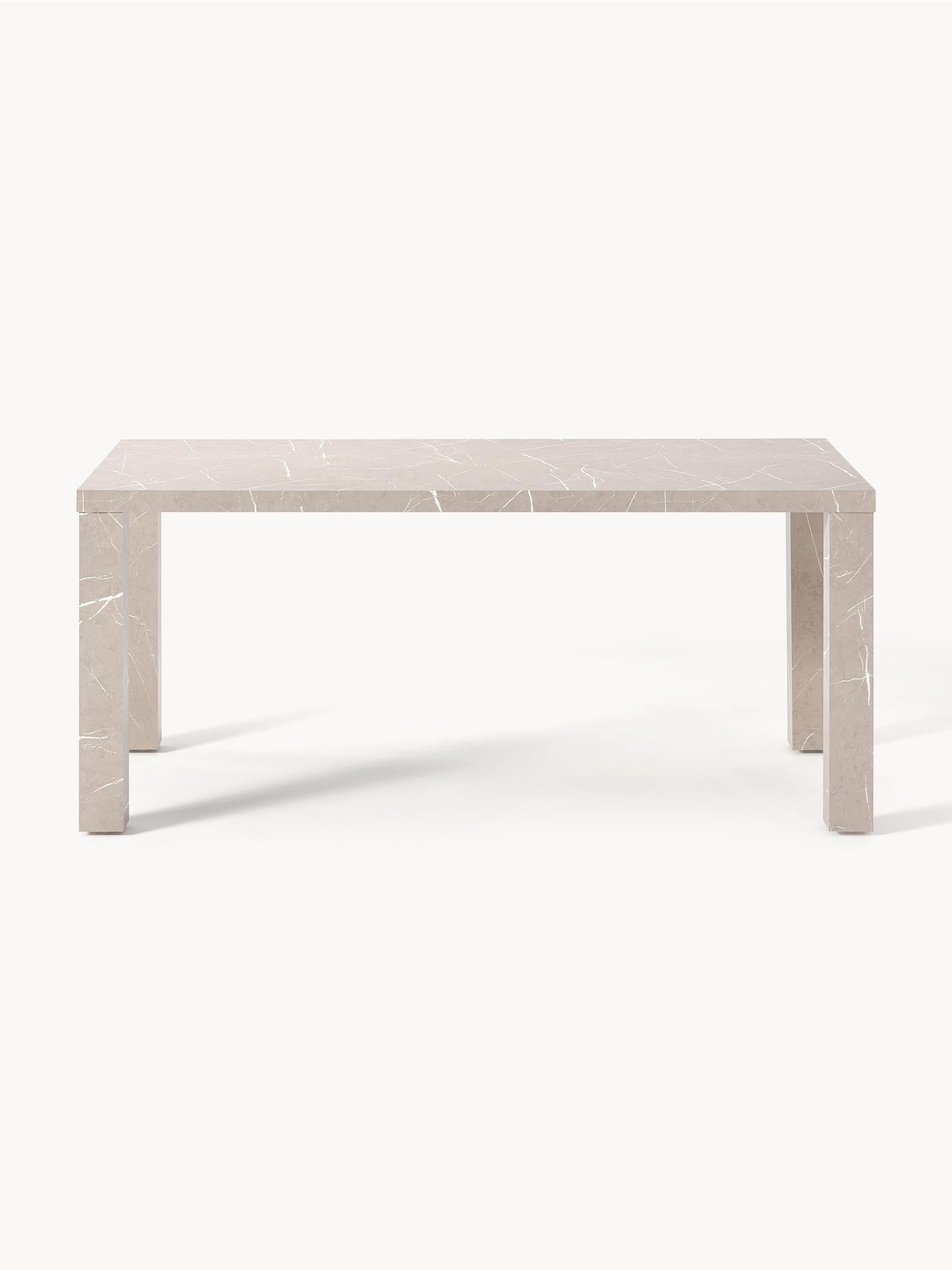 Carlaro Dining Table in Marble Look, 180 x 90 cm