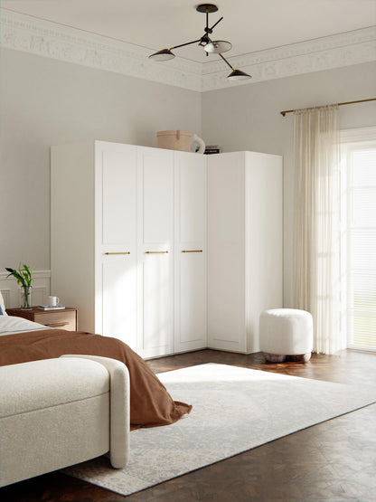 Charmoine Modular Corner Wardrobe, 215 cm Wide, in Various Sizes