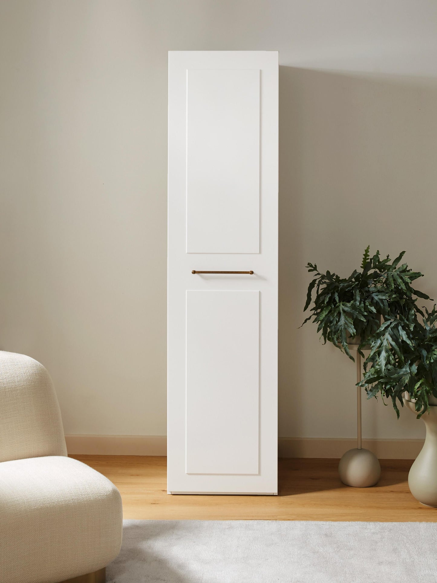 Charmoine Modular Hinged-Door Wardrobe, 50 cm Wide, in Various Sizes