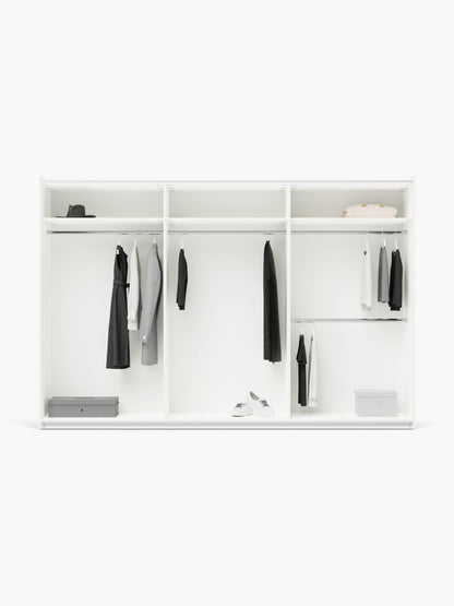 Charmoine Modular Sliding-Door Wardrobe, 300 cm Wide, in Various Sizes