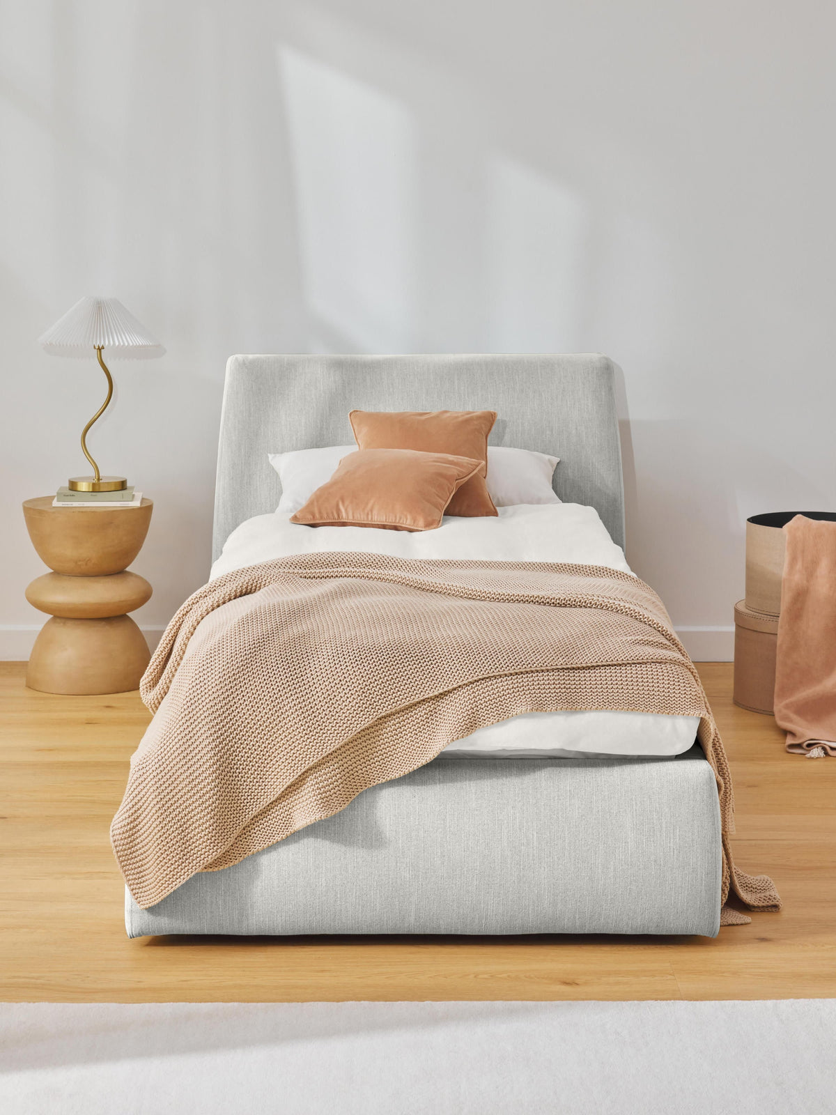 Clovarno Single Bed with Storage